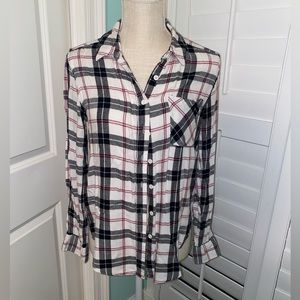 Pink Rose lightweight flannel shirt